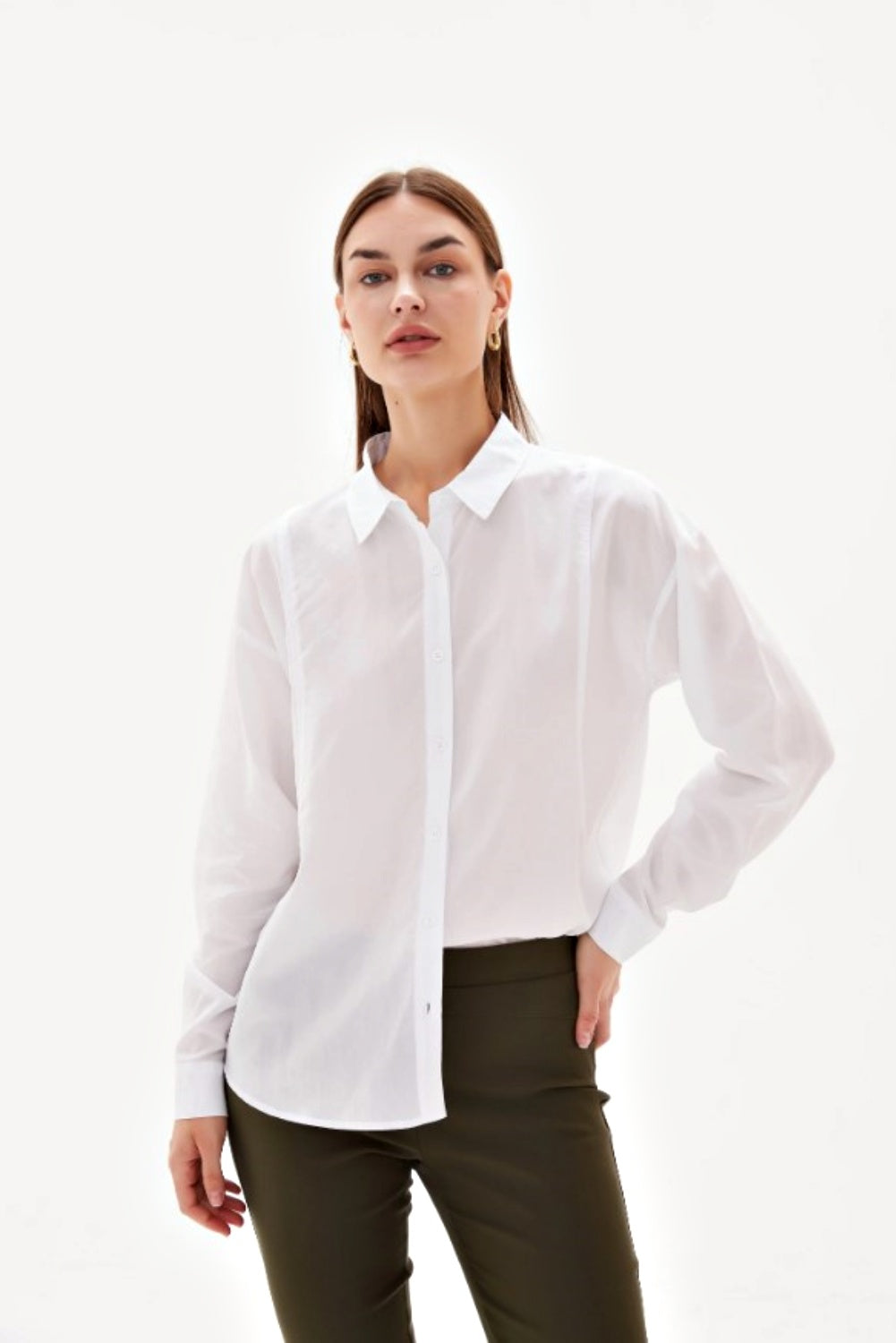 TIRELLI CURVED SEAM SHIRT WHITE