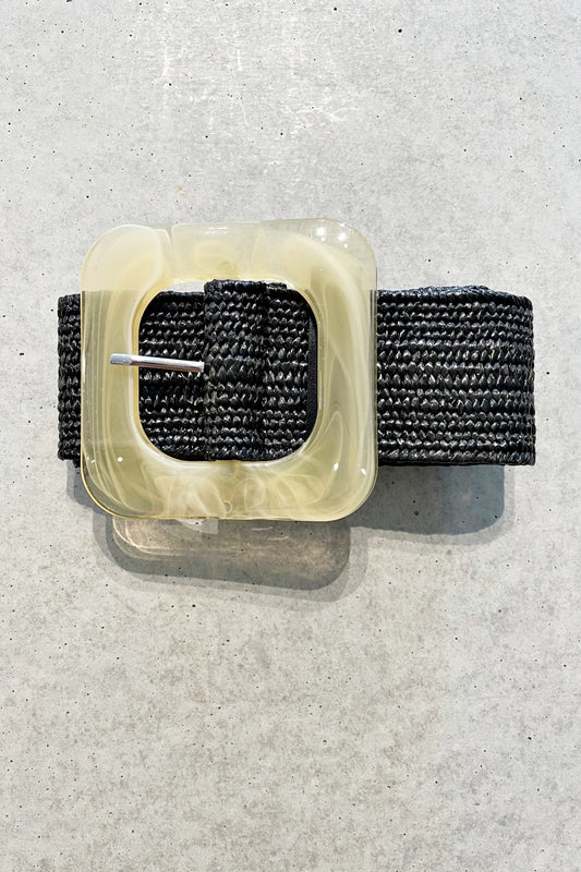 LOST + FOUND DAKOTA BELT BLACK