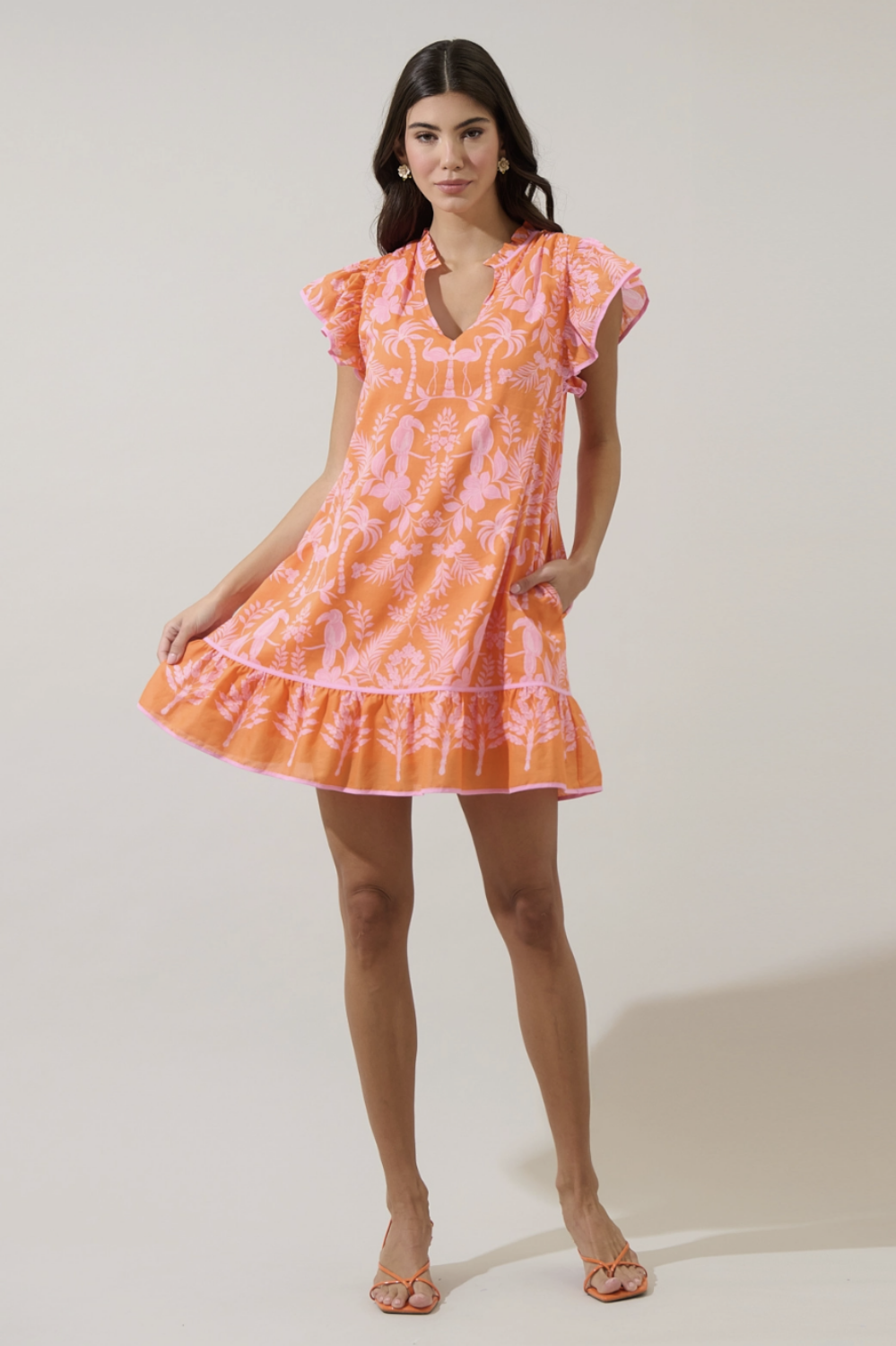 PEACHES + DREAM MINI DRESS