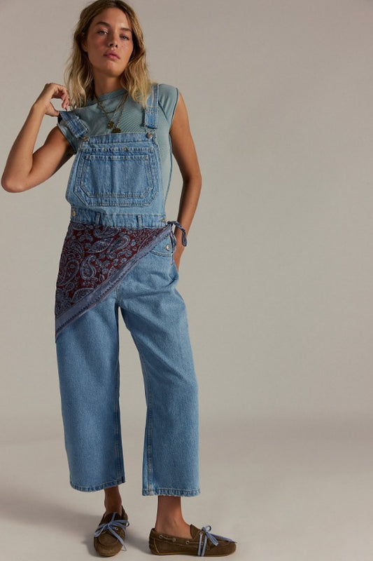 FREE PEOPLE DEEP TRANCE OVERALLS