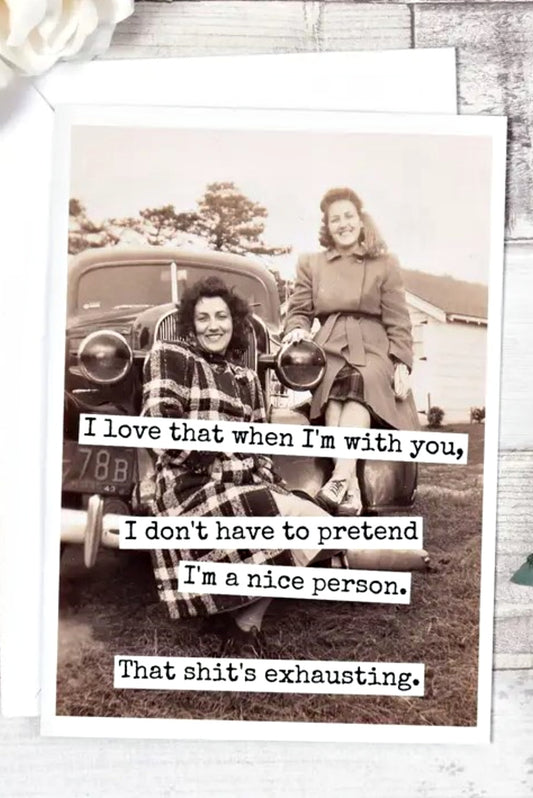 DON'T HAVE TO PRETEND GREETING CARD
