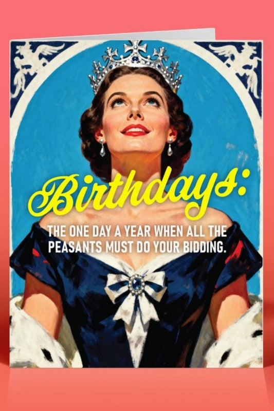 DO YOUR BIDDING GREETING CARD