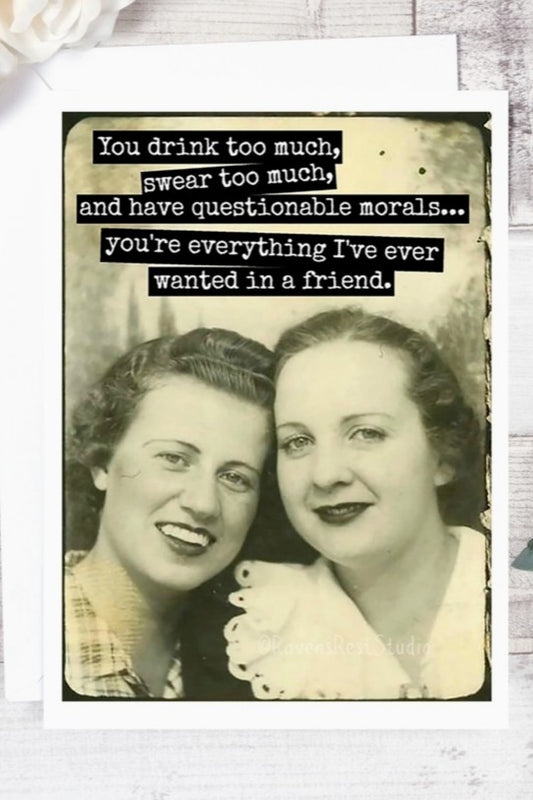 DRINK TOO MUCH CARD