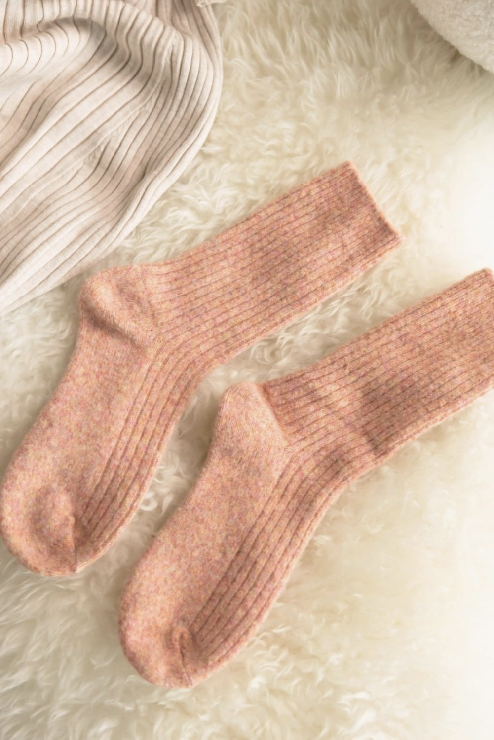 BED + BUTTER COMFIEST SOCKS DUSTY ORANGE