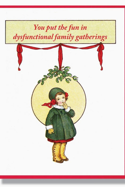 SMITTEN KITTEN DYSFUNCTIONAL CHRISTMAS CARD