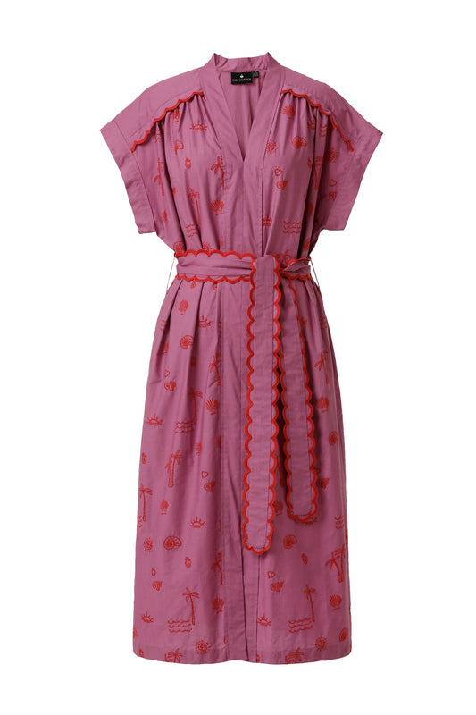 EMILY LOVELOCK ADLEY DRESS MULBERRY