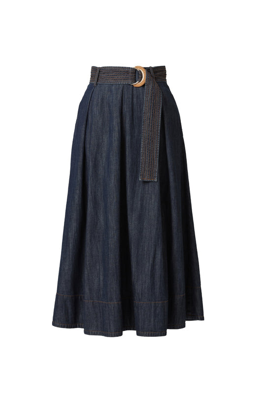 EMILY LOVELOCK ZELDA DENIM SKIRT