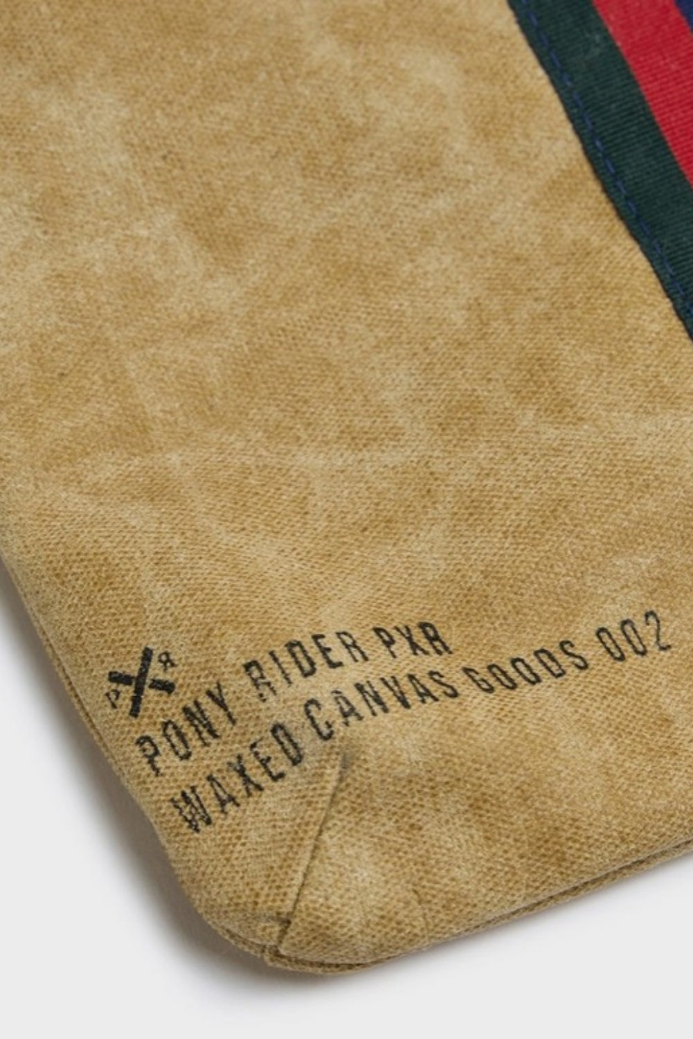 PONY RIDER ESCAPEE CLUTCH WITH STRAP GOLDEN TAN