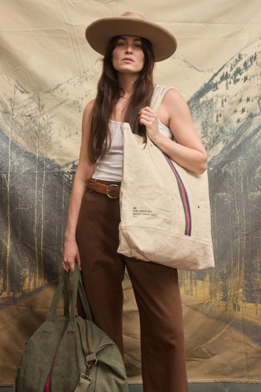 PONY RIDER ESCAPEE LARGE TOTE BAG NATURAL