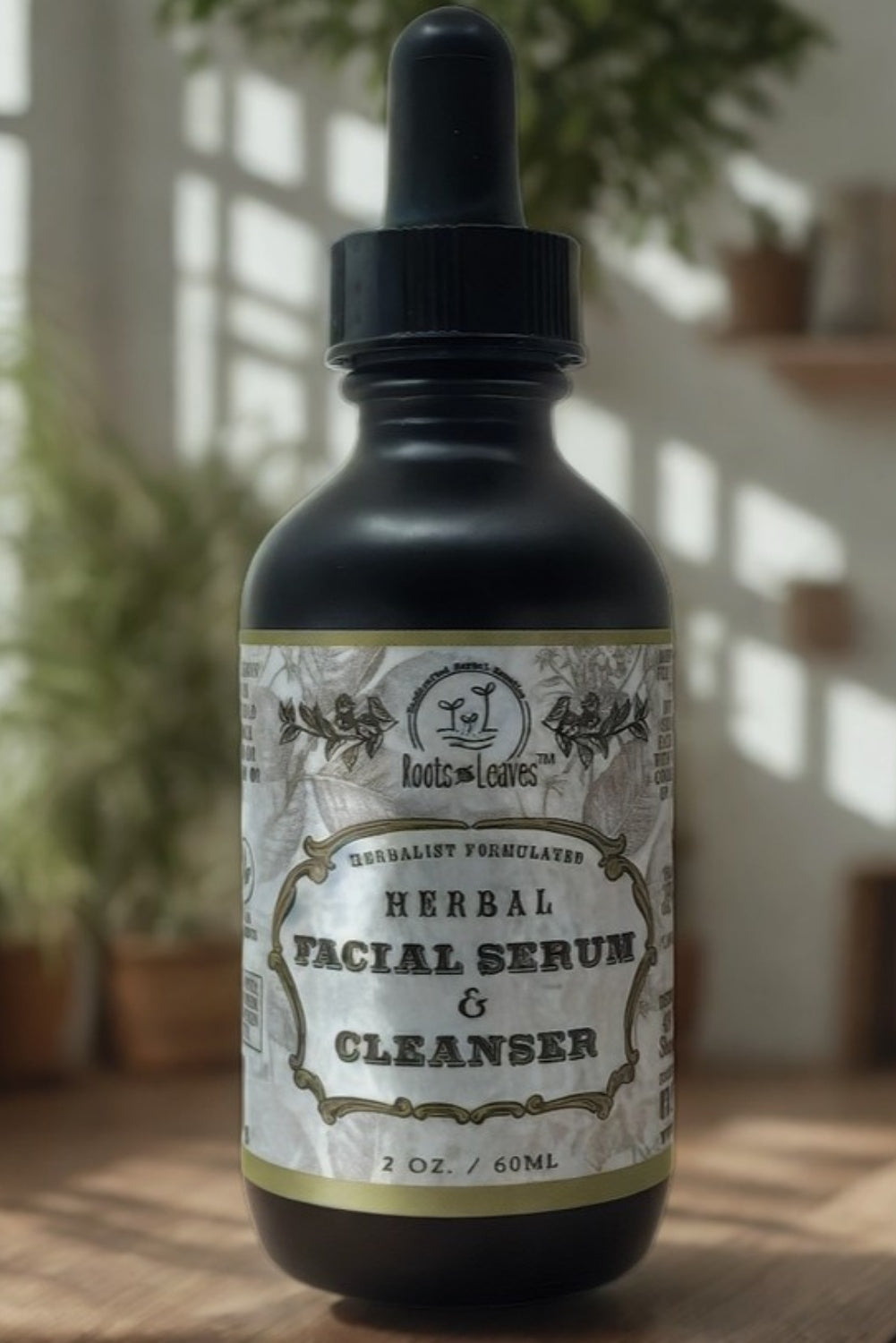 ROOTS + LEAVES ORGANIC FACIAL SERUM + CLEANSER 60ML