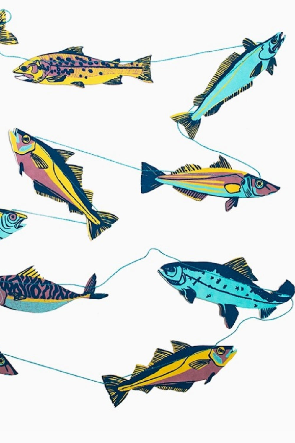 EAST END PRESS FISH PAPER GARLAND