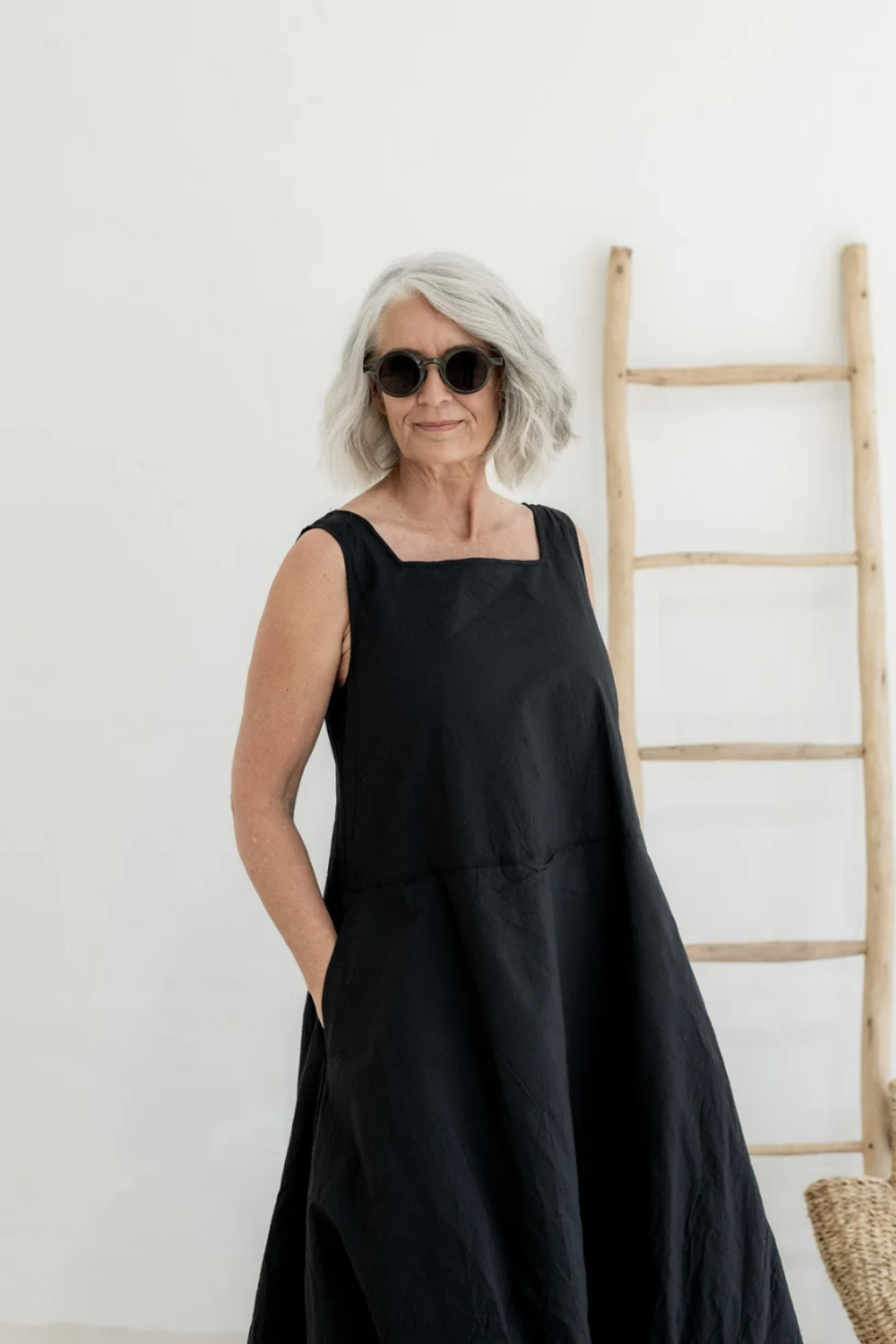 MEG BY DESIGN FITZROY MAXI DRESS BLACK