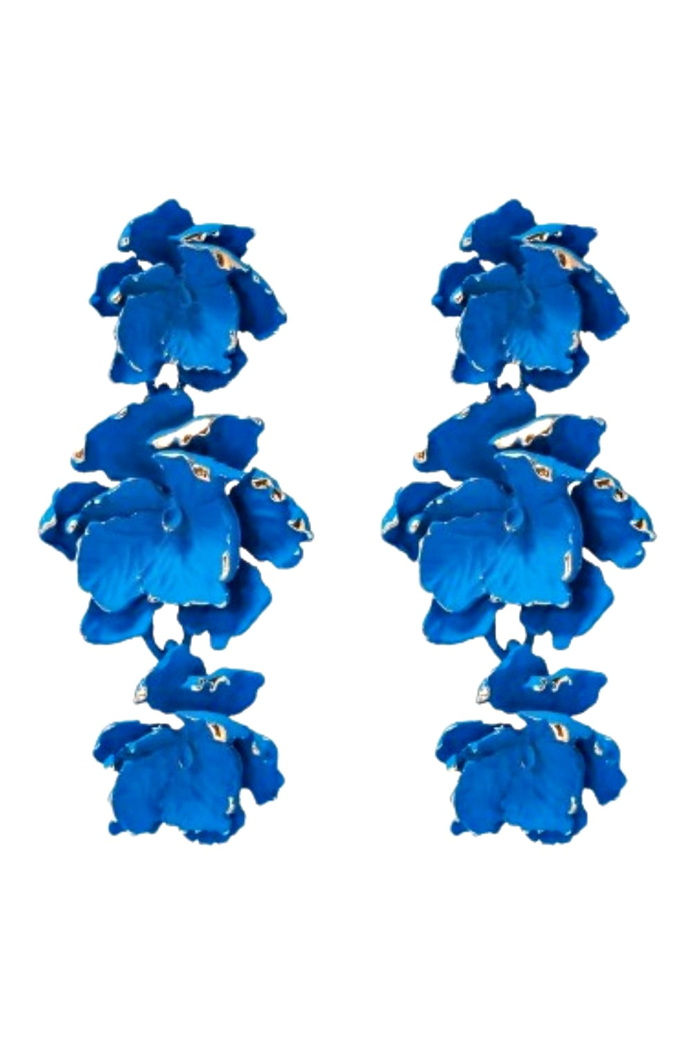 FLORA EARRING COBALT