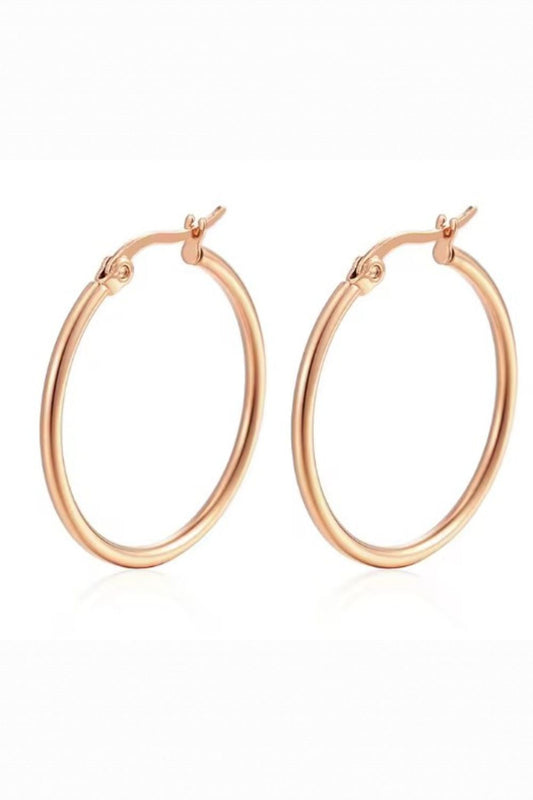 FRANCES HOOPS ROSE GOLD