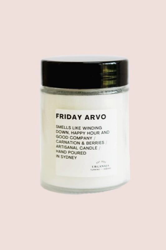 URGANIQA FRIDAY ARVO SOY CANDLE