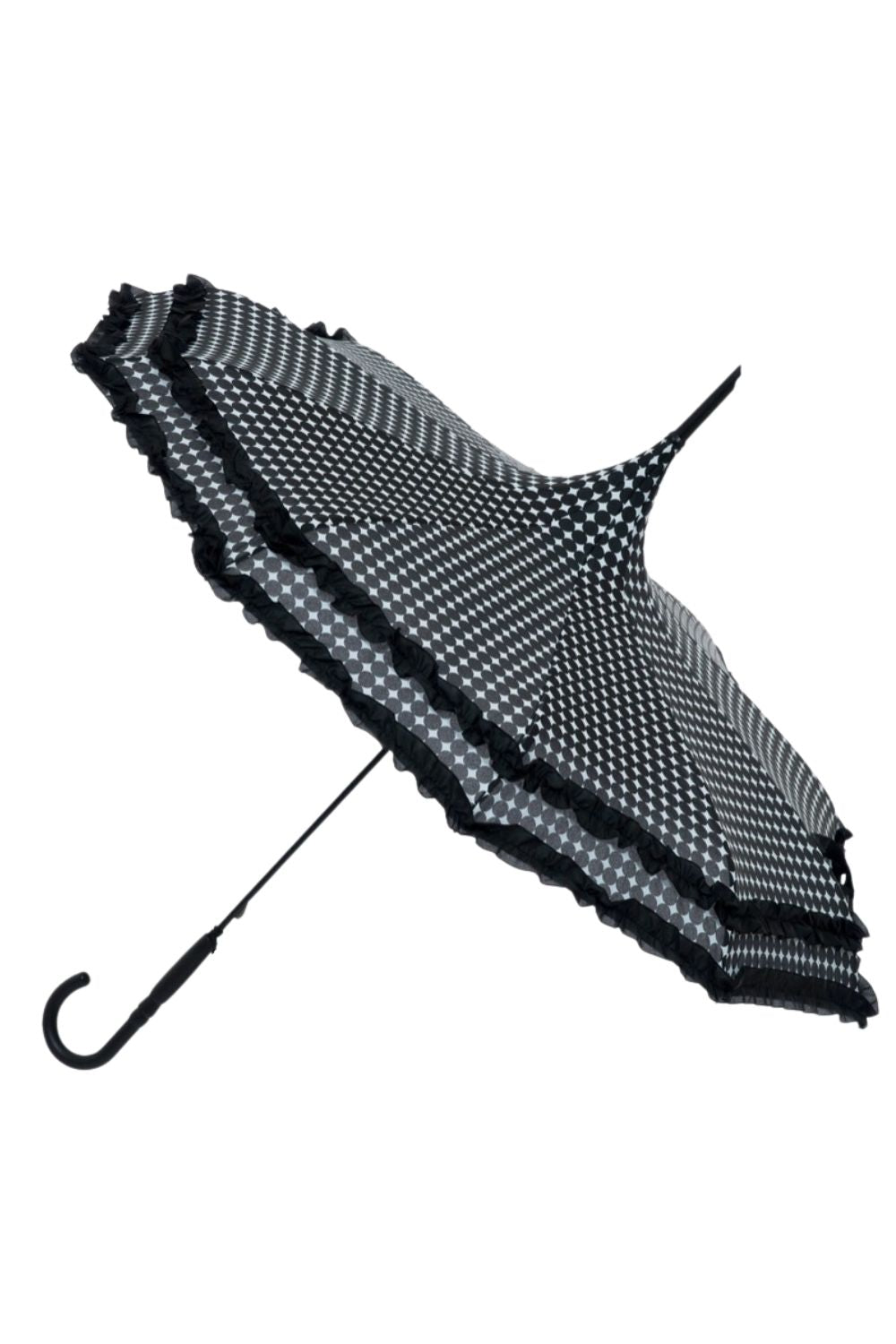 SOAKE FRILLSEEKER UMBRELLA BLACK SPOTS