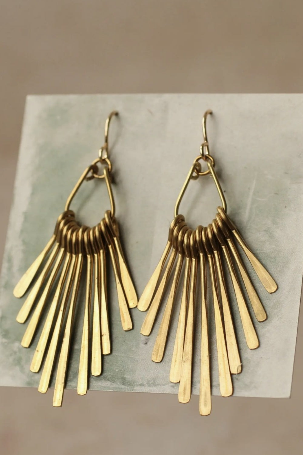 SILK PURSE ART DECO FRINGE EARRINGS