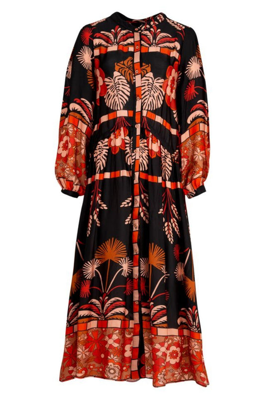 CURATE GLAMOUR TO GO DRESS LEAVES