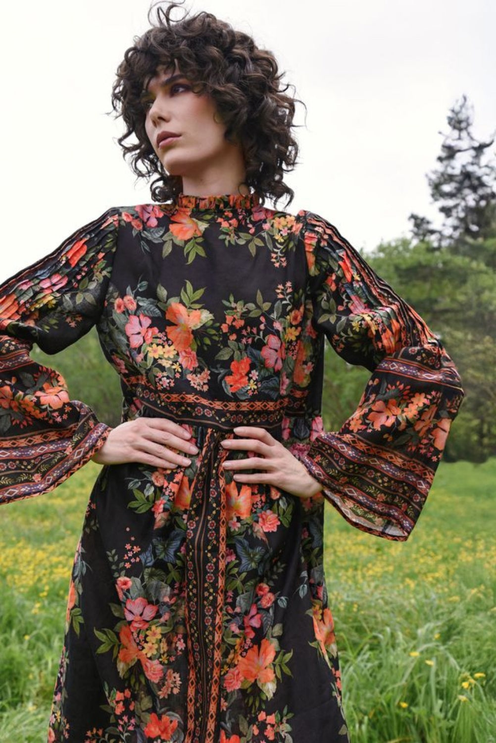 CURATE GLAMOUR TO GO DRESS FLORAL FINERY