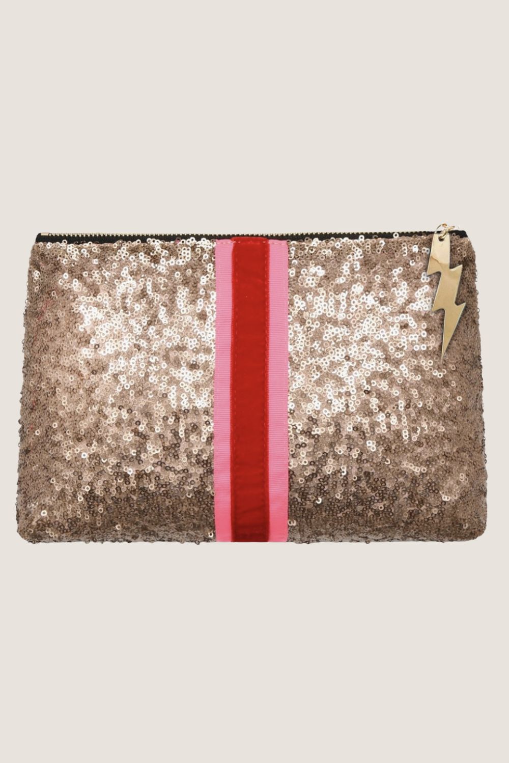 COCKATOO GOLD SEQUIN CLUTCH