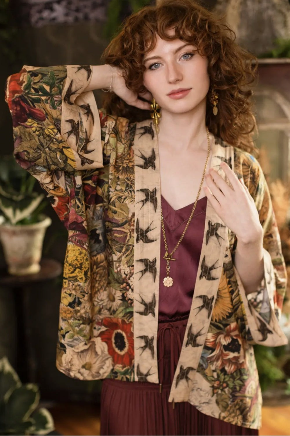 PRE-ORDER MARKET OF STARS GOLDEN HOUR PIXIE CROPPED KIMONO