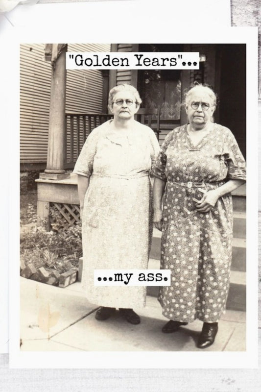 GOLDEN YEARS BIRTHDAY CARD