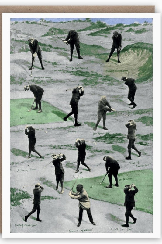 THE PATTERN BOOK GOLF GREETING CARD
