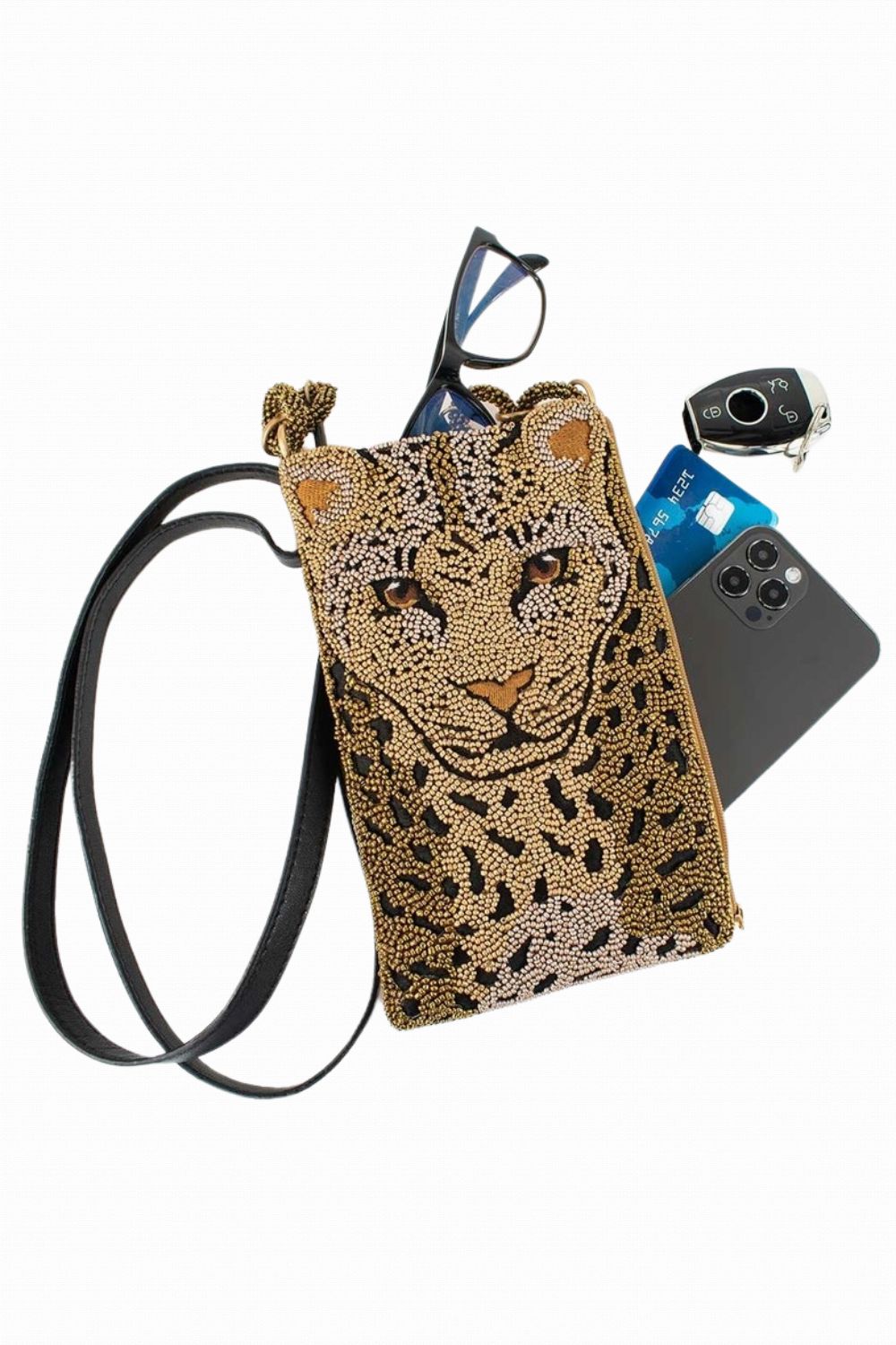 MARY FRANCES GONE WILD CROSSBODY PHONE BAG