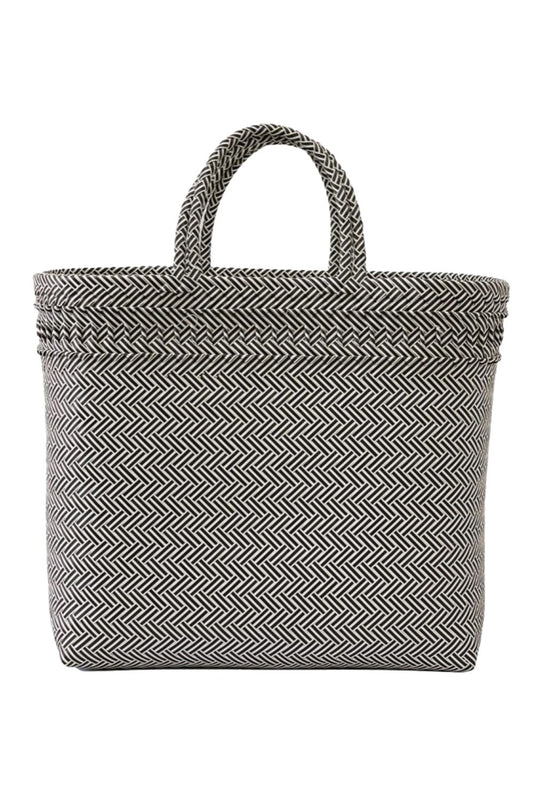 MY FUNKY BAGS LARGE RECYCLED PLASTIC BASKET GREY