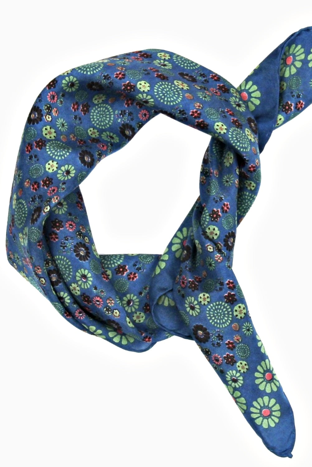 LES BELLES VAGABONDES MINI SCARF HANAMI MARINE