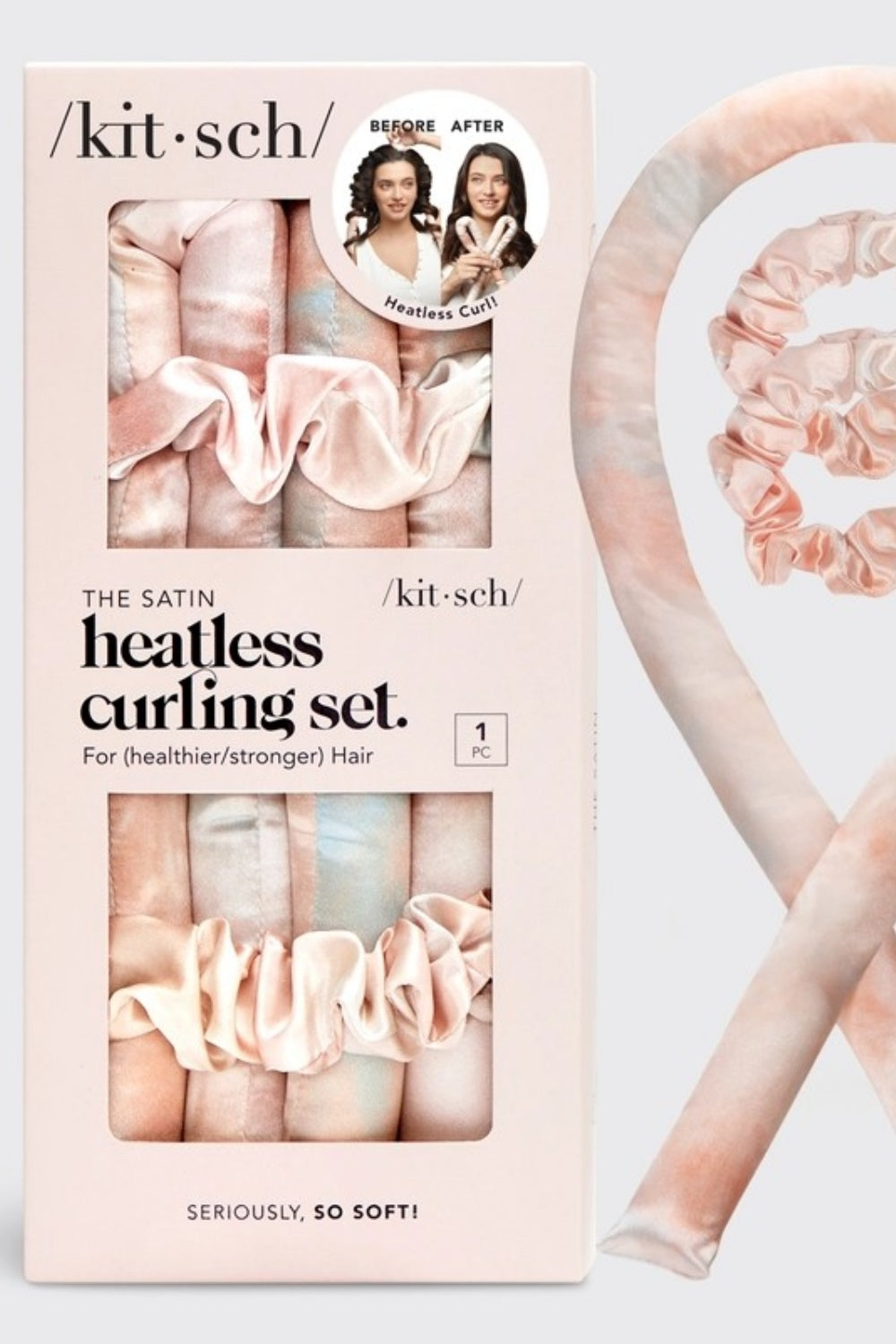 KITSCH SATIN HEATLESS CURLING SET
