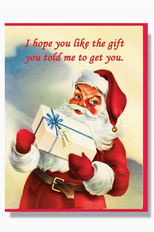 SMITTEN KITTEN HOPE YOU LIKE THE GIFT CHRISTMAS CARD