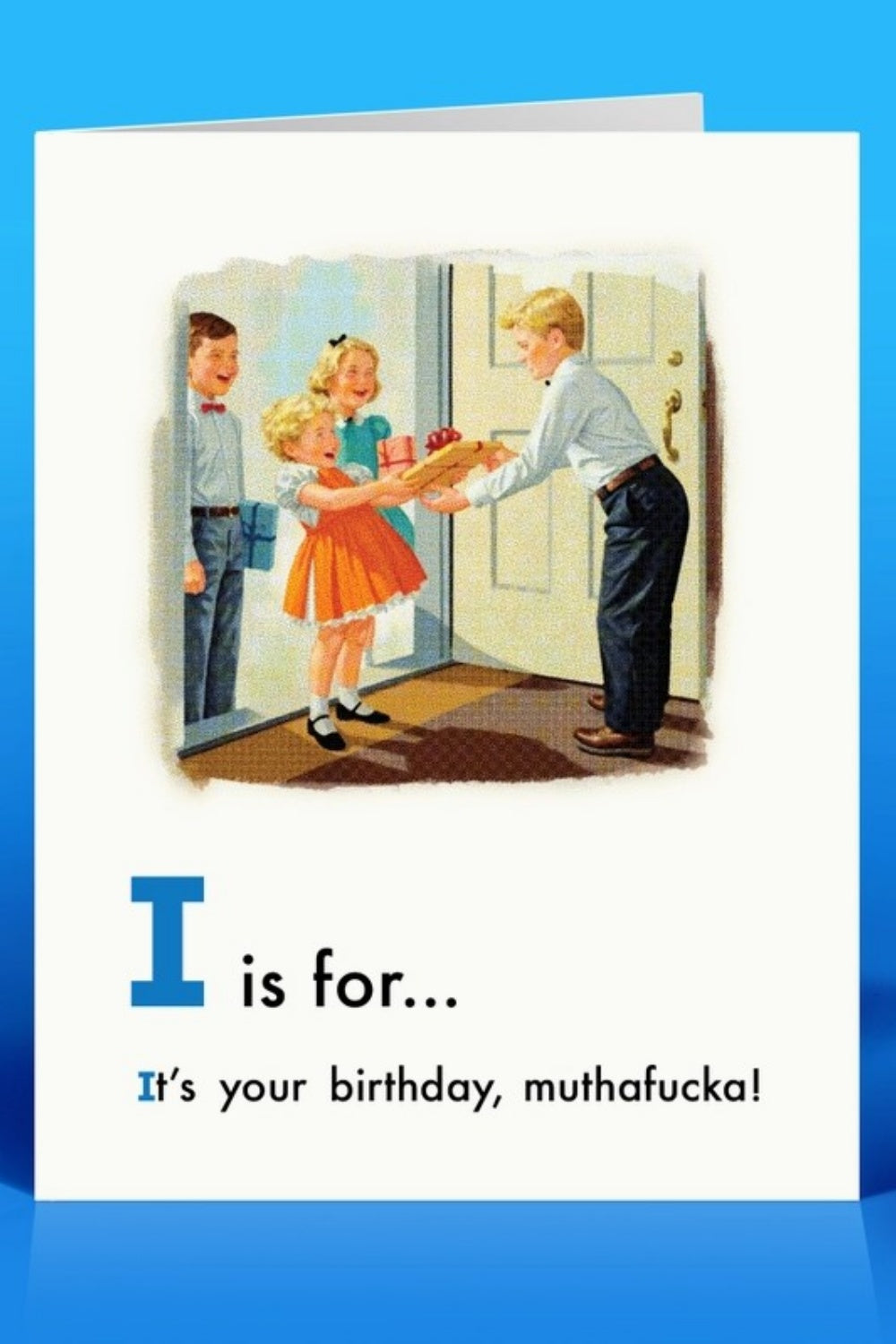 I IS FOR GREETING CARD