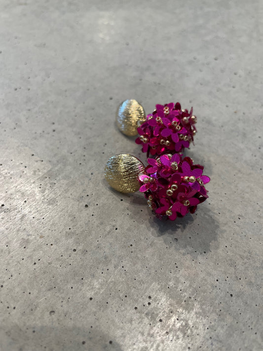 BON BON PENDANT EARRINGS PINK