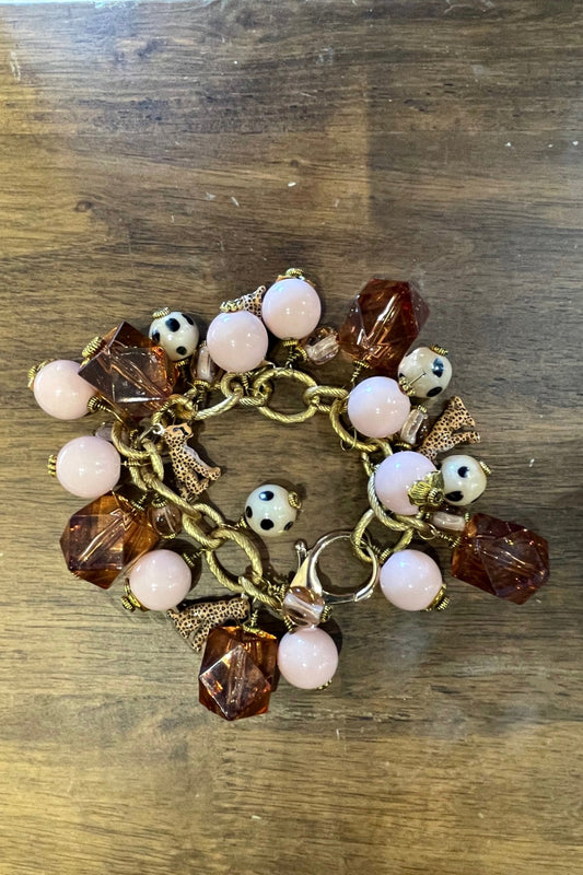 JUMBLE STRAWBERRY MILKSHAKE CHARM BRACELET