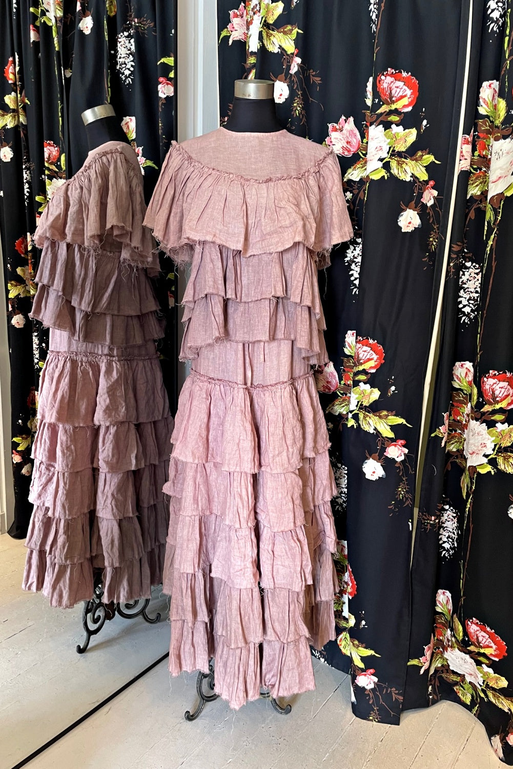 BOEM CAROUSEL LINEN SKIRT MUSK