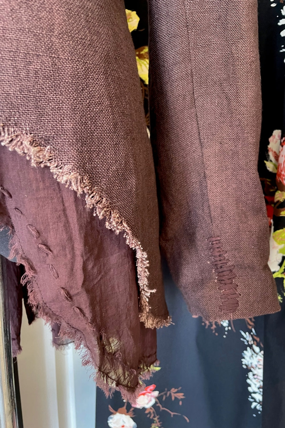 BOEM COLONEL LINEN JACKET PLUM