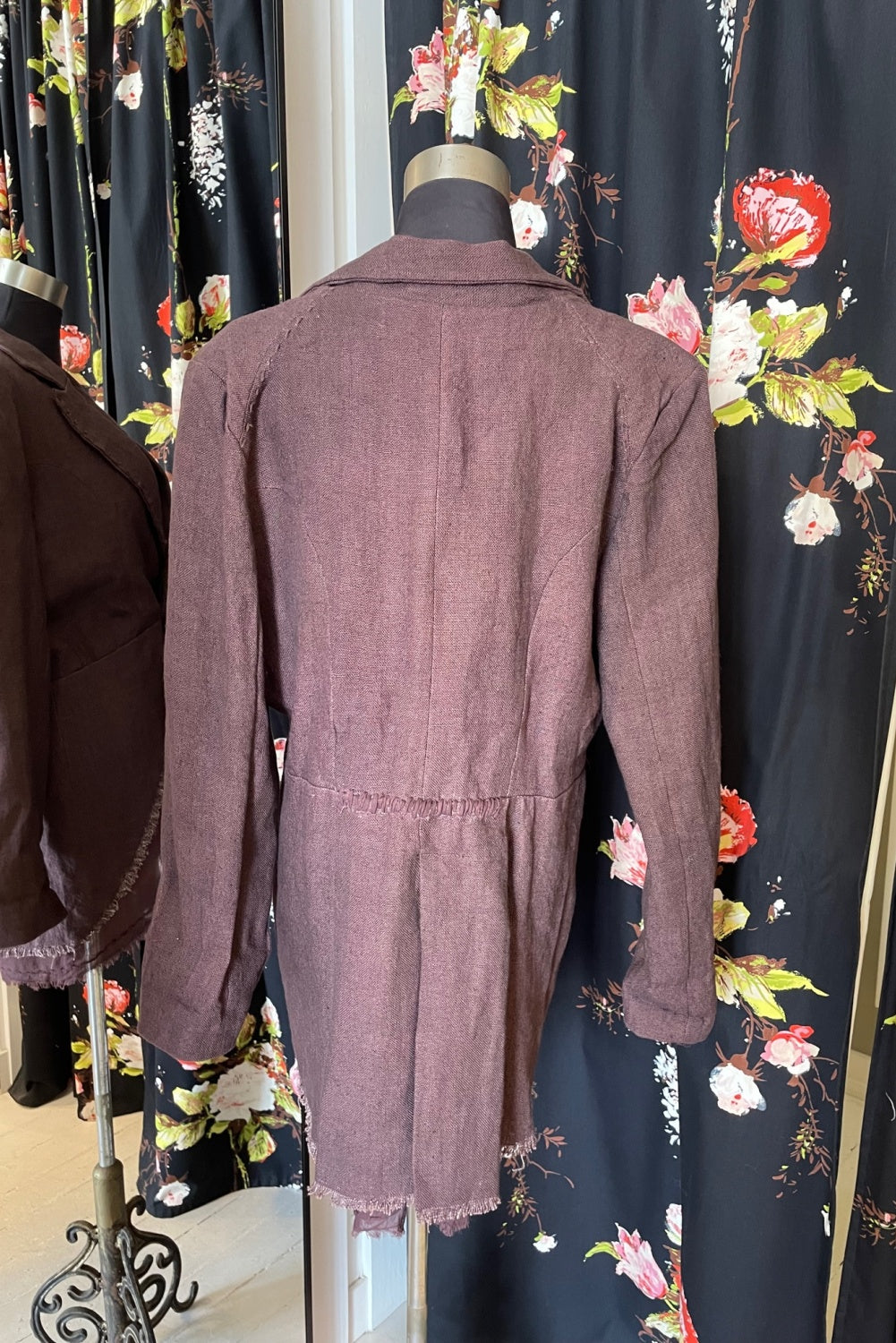 BOEM COLONEL LINEN JACKET PLUM