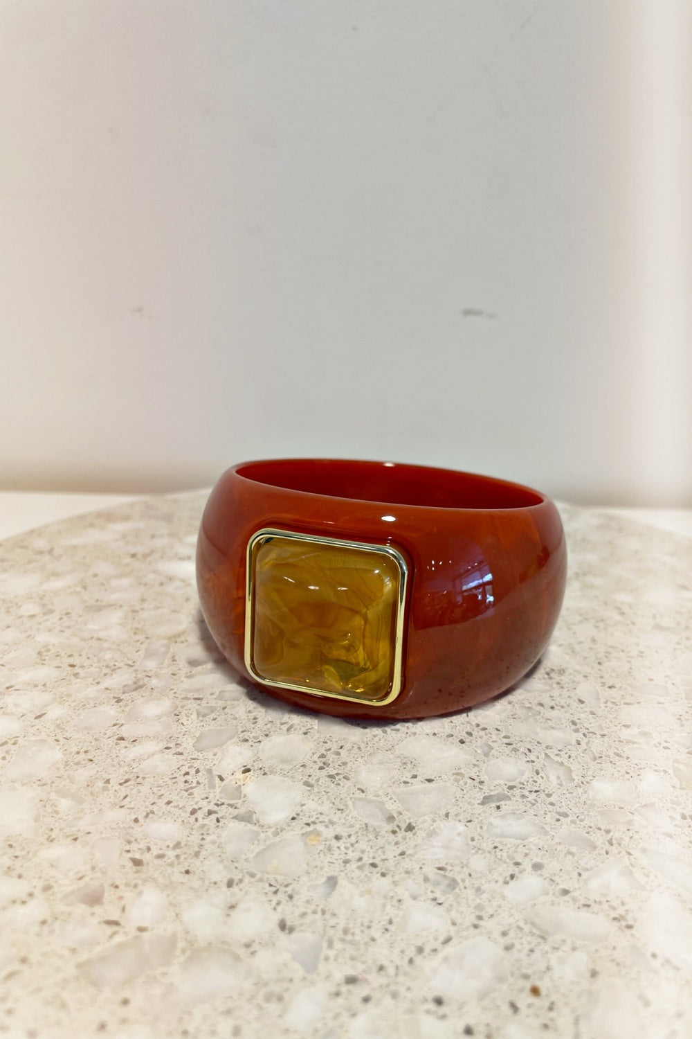 LAVA BANGLE BURNT ORANGE + AMBER