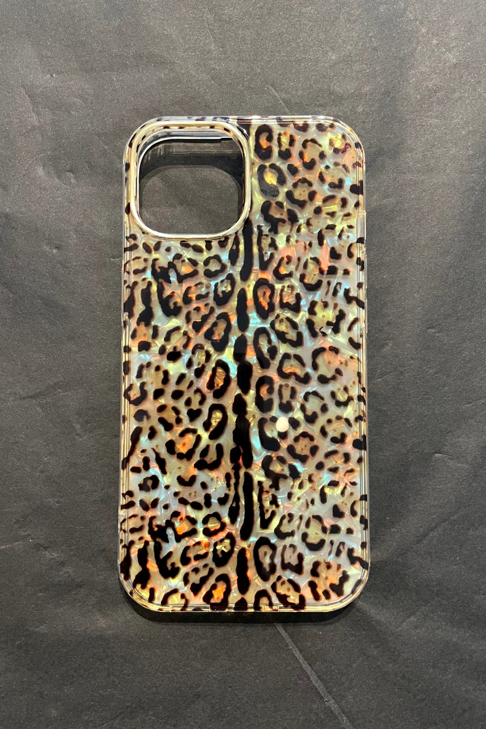 LOST + FOUND IRIDESCENT OCELOT PHONE CASE