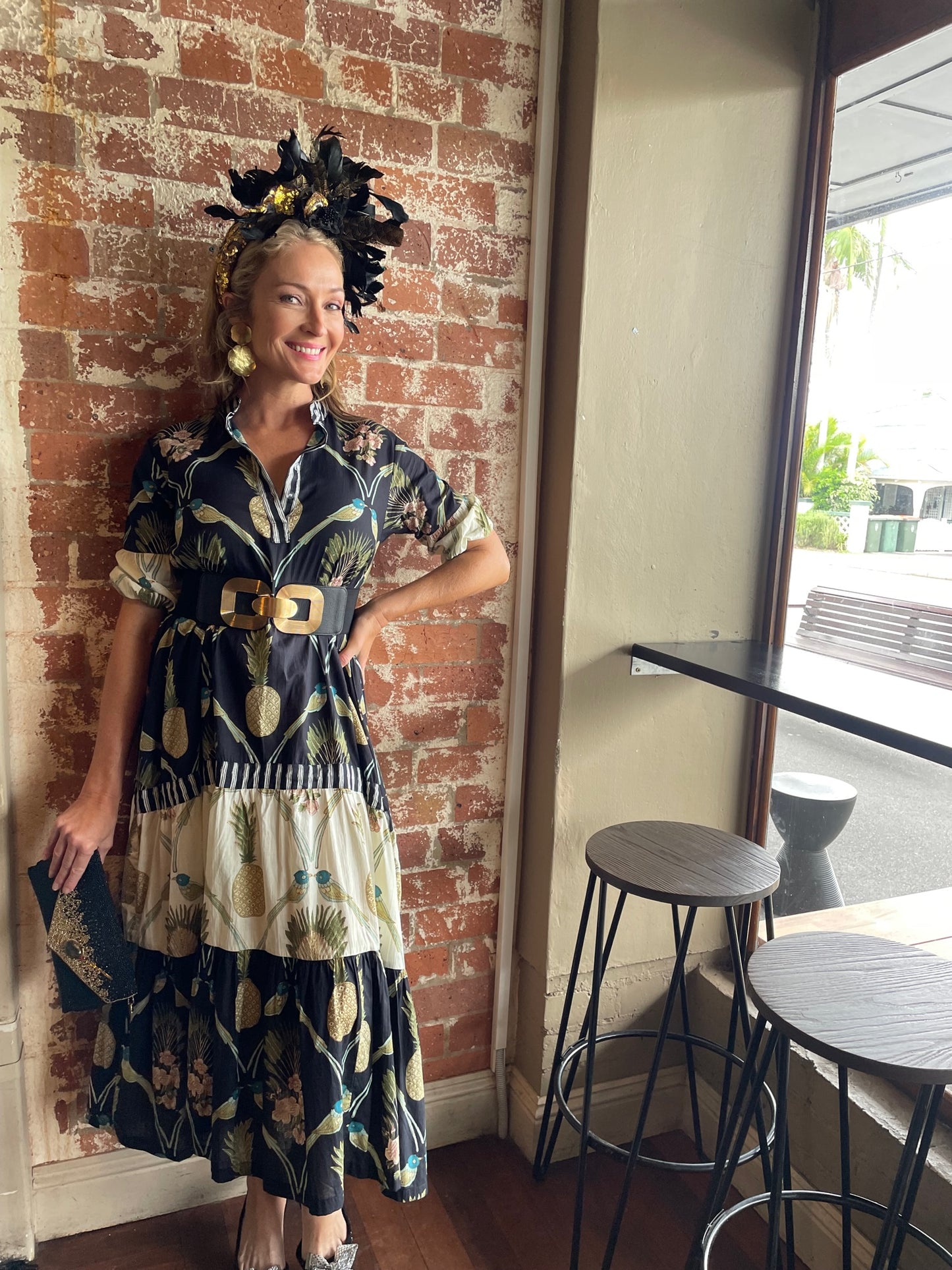 PRE-ORDER ROSELLE JOSEPHINE DRESS AVIARY BLACK