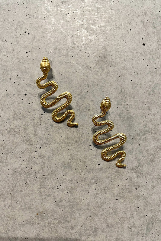 MEDUSA GOLD EARRINGS