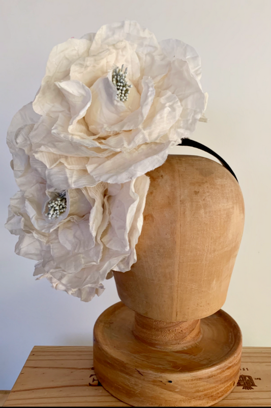 FLORA FASCINATA DREAMY PEONIES HEADPIECE