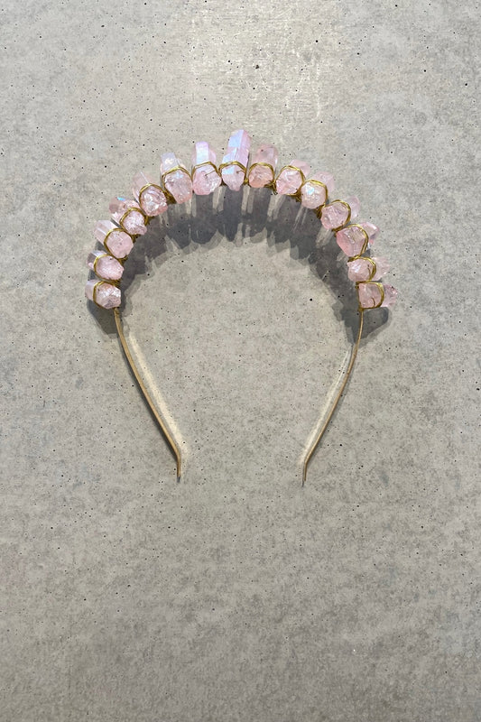 ATHENA ROSE QUARTZ HEADBAND