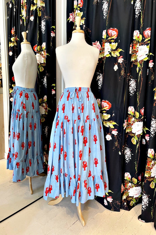 ROSELLE CUBA SKIRT LITTLE LOBSTER BLUE
