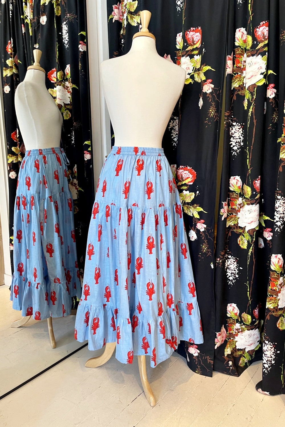 ROSELLE CUBA SKIRT LITTLE LOBSTER BLUE