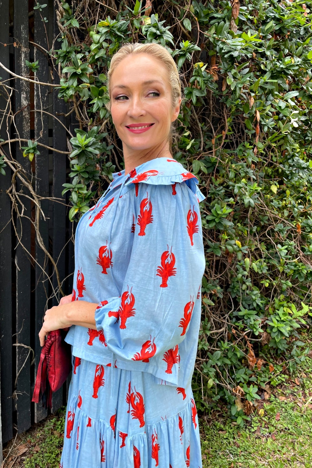 ROSELLE LALA BLOUSE LITTLE LOBSTER BLUE