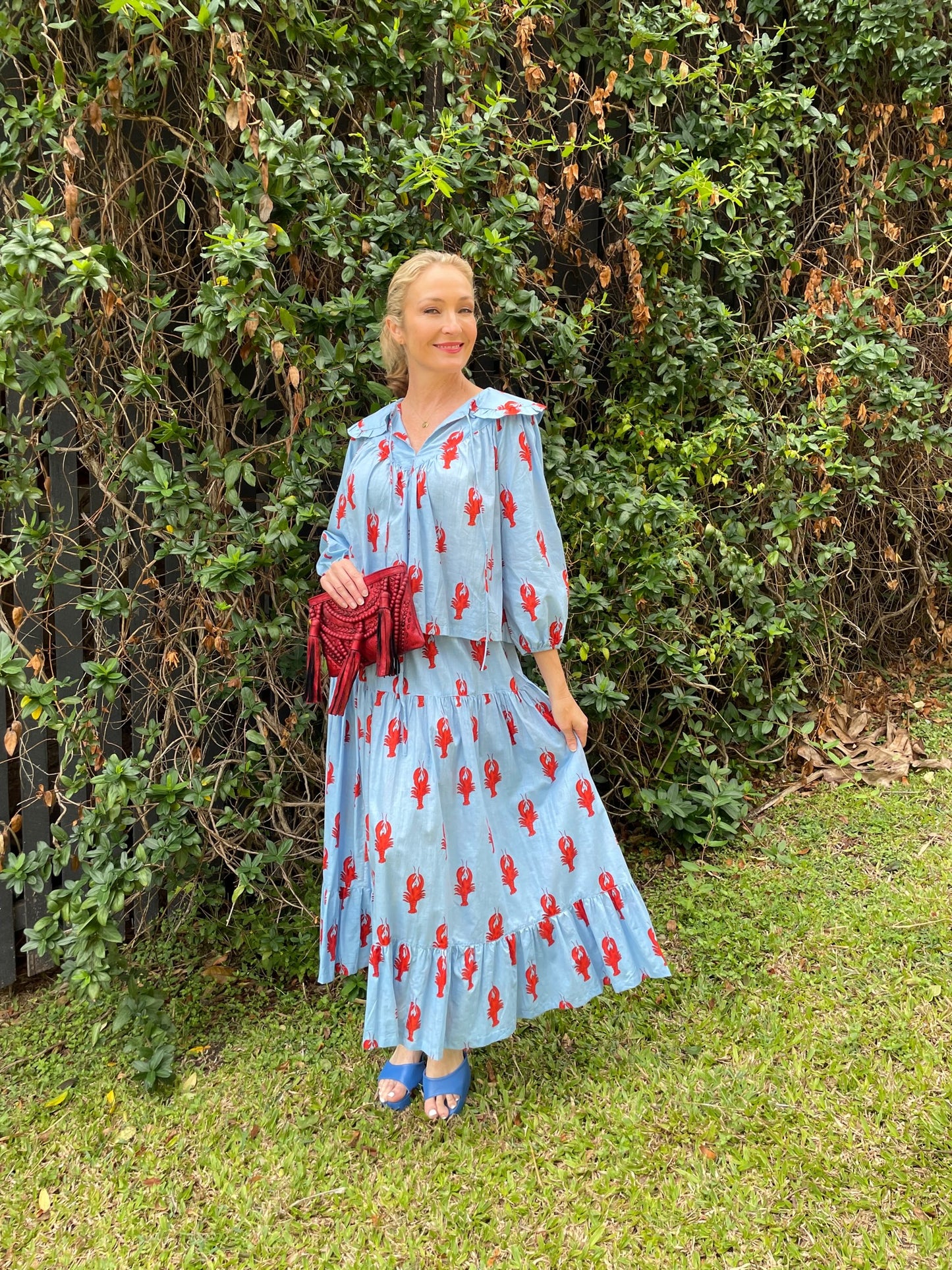 ROSELLE CUBA SKIRT LITTLE LOBSTER BLUE