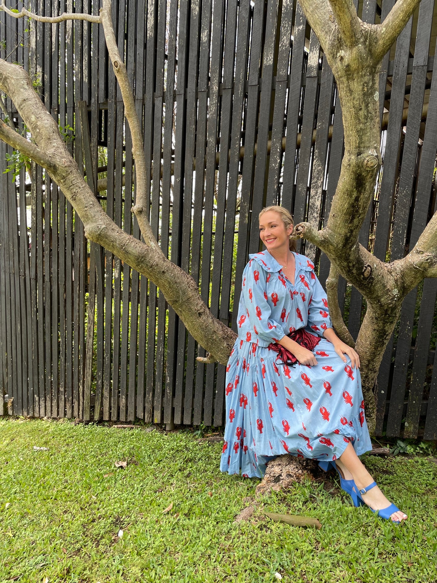 ROSELLE CUBA SKIRT LITTLE LOBSTER BLUE