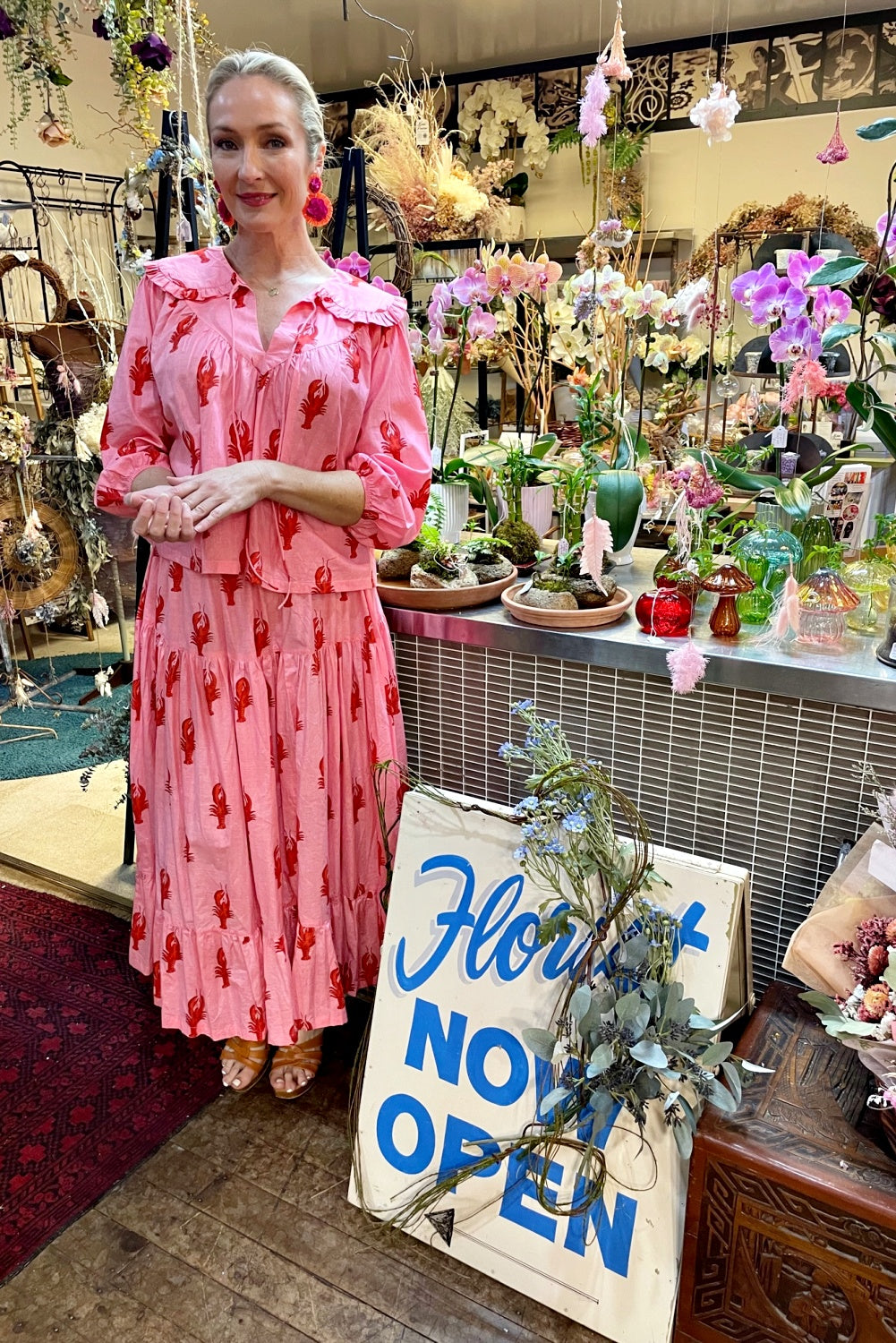 ROSELLE CUBA SKIRT LITTLE LOBSTERS PINK